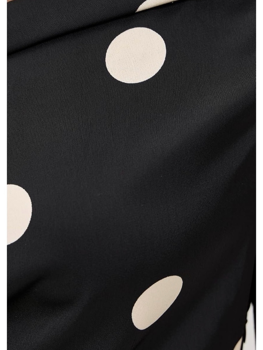 Lioness Black One-Shoulder Polka Dot Maxi Dress - Picture 3 of 5